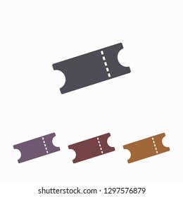 Ticket vector icon 