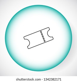 Ticket vector icon 
