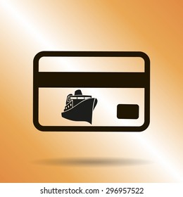 ticket vector icon