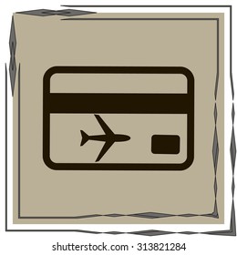 ticket vector icon