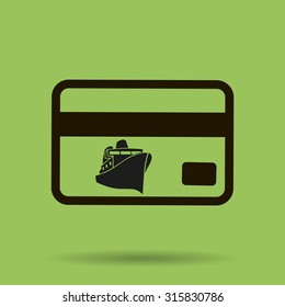 ticket vector icon