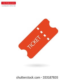 ticket vector icon