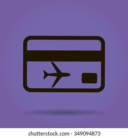 ticket vector icon