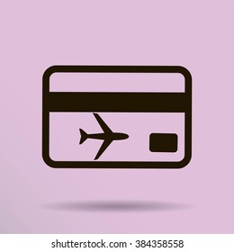 ticket vector icon