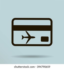 ticket vector icon