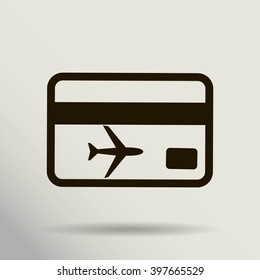 ticket vector icon