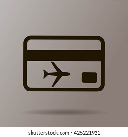 ticket vector icon