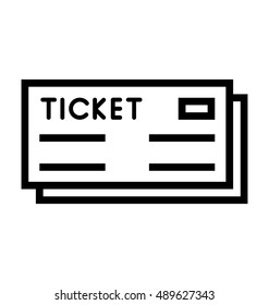 Ticket Vector Icon