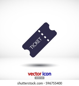 ticket vector icon