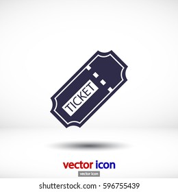 ticket vector icon