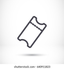 ticket Vector icon