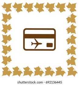 ticket vector icon