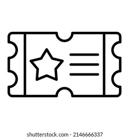 Ticket vector icon. Can be used for printing, mobile and web applications.