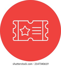 Ticket vector icon. Can be used for printing, mobile and web applications.