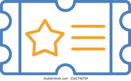 Ticket vector icon. Can be used for printing, mobile and web applications.