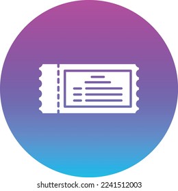 Ticket vector icon. Can be used for printing, mobile and web applications.