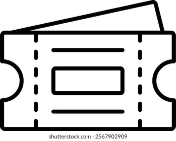 Ticket vector icon. Can be used for printing, mobile and web applications.