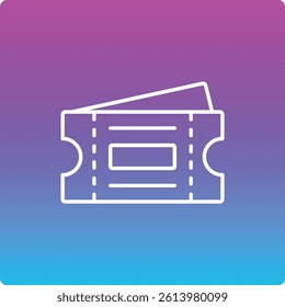 Ticket vector icon. Can be used for printing, mobile and web applications.