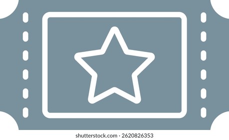 Ticket vector icon. Can be used for printing, mobile and web applications.