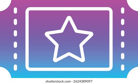 Ticket vector icon. Can be used for printing, mobile and web applications.