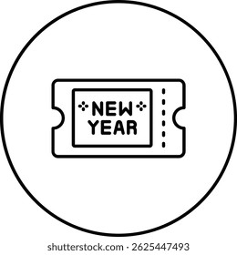 Ícone do vetor de tíquete. Pode ser usado para impressão, aplicativos móveis e da Web.