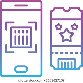 Ticket vector icon. Can be used for printing, mobile and web applications.