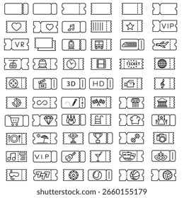 Vektorsymbol des Tickets. Schild für Kartendarstellung. Sitzsymbol. Coupon-Logo. Web-Symbol der Mitgliedschaft. Ducket-Design für Web.