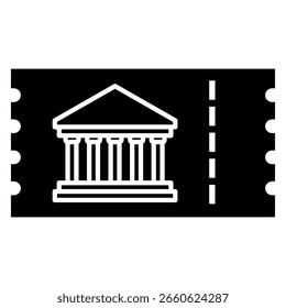 Icono de Vector de entrada. Cartel de ilustración de tarjeta. Símbolo del asiento. Logotipo del Cupón. Icono de Web de Suscripción. diseño de ducto para Web.
