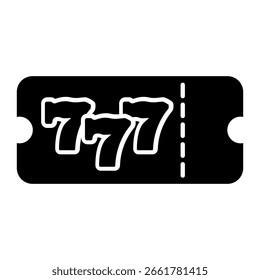 Vektorsymbol des Tickets. Schild für Kartendarstellung. Sitzsymbol. Coupon-Logo. Web-Symbol der Mitgliedschaft. Ducket-Design für Web.