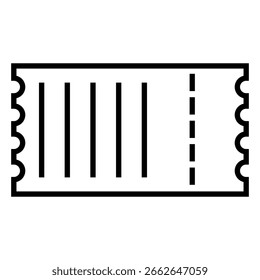 Icono de Vector de entrada. Cartel de ilustración de tarjeta. Símbolo del asiento. Logotipo del Cupón. Icono de Web de Suscripción. diseño de ducto para Web.