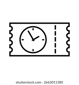Icono de Vector de entrada. Cartel de ilustración de tarjeta. Símbolo del asiento. Logotipo del Cupón. Icono de Web de Suscripción. diseño de ducto para Web.