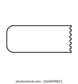 Ticket vector icon. Card illustration sign. Seat symbol. Coupon logo. Subscription web icon. ducket design for web.