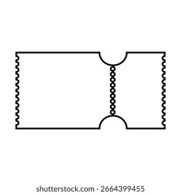 Icono de Vector de entrada. Cartel de ilustración de tarjeta. Símbolo del asiento. Logotipo del Cupón. Icono de Web de Suscripción. diseño de ducto para Web.