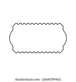 Icono de Vector de entrada. Cartel de ilustración de tarjeta. Símbolo del asiento. Logotipo del Cupón. Icono de Web de Suscripción. diseño de ducto para Web.