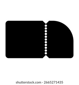 Ticket vector icon. Card illustration sign. Seat symbol. Coupon logo. Subscription web icon. ducket design for web.