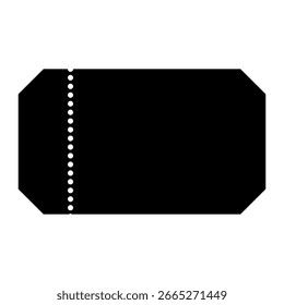 Vektorsymbol des Tickets. Schild für Kartendarstellung. Sitzsymbol. Coupon-Logo. Web-Symbol der Mitgliedschaft. Ducket-Design für Web.