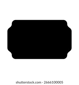 Vektorsymbol des Tickets. Schild für Kartendarstellung. Sitzsymbol. Coupon-Logo. Web-Symbol der Mitgliedschaft. Ducket-Design für Web.