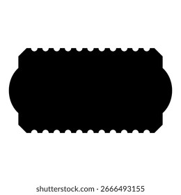 Icono de Vector de entrada. Cartel de ilustración de tarjeta. Símbolo del asiento. Logotipo del Cupón. Icono de Web de Suscripción. diseño de ducto para Web.