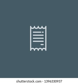Ticket vector icon. Ticket concept stroke symbol design. Thin graphic elements vector illustration, outline pattern for your web site design, logo, UI. EPS 10.