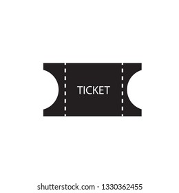 ticket vector icon flat