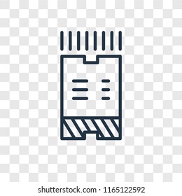 Ticket vector icon isolated on transparent background, Ticket logo concept
