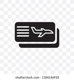 Ticket vector icon isolated on transparent background, Ticket logo concept