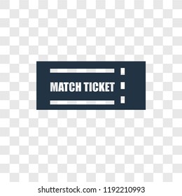 Ticket vector icon isolated on transparent background, Ticket transparency logo concept