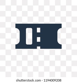 Ticket vector icon isolated on transparent background, Ticket transparency concept can be used web and mobile