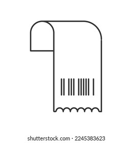Ticket  vector icon. Line sign for mobile concept and web design. Symbol, logo illustration. Vector graphics