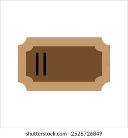Icono de Vector de boletos Plantilla de línea