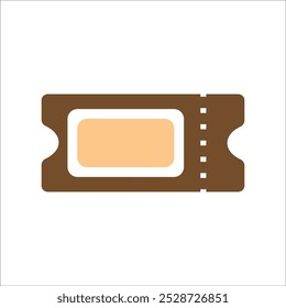 ticket vector icon line template