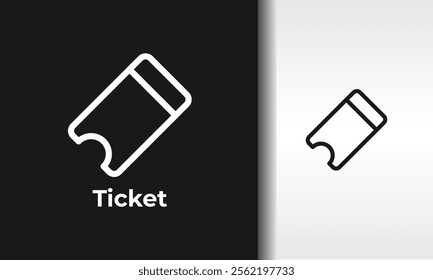 Ticket Vector, Icon Or Logo Sign Isolated Symbol Illustration