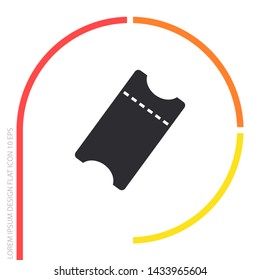ticket Vector icon . Lorem Ipsum Illustration design