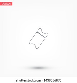 ticket Vector icon . Lorem Ipsum Illustration design